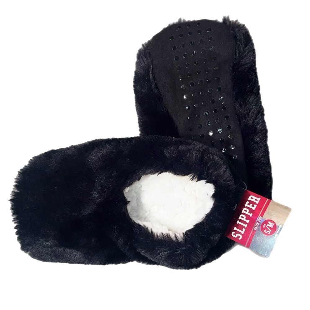 Faux Fur Slipper Socks NWT (S/M)